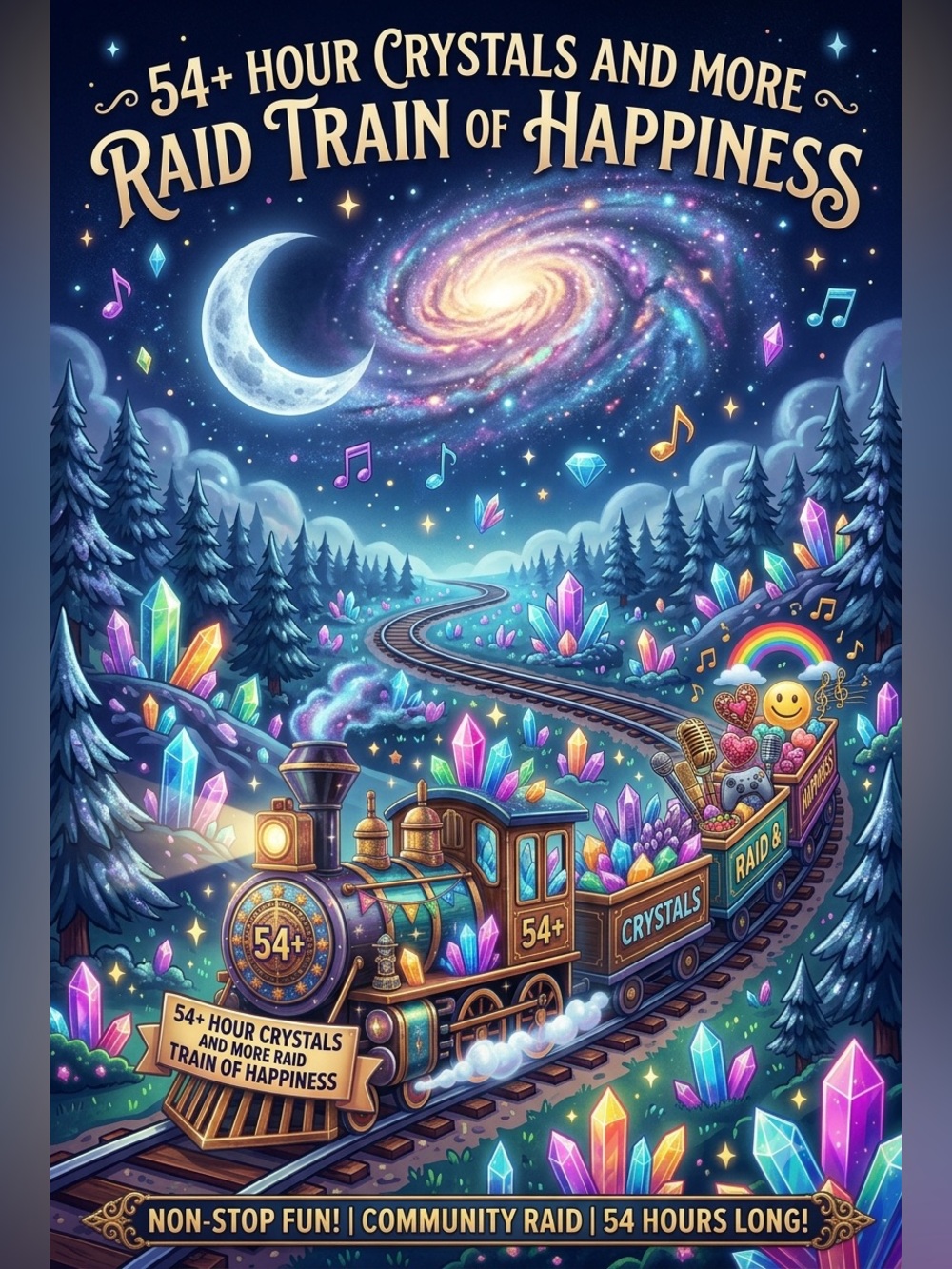 54 Hours! Crystal and Luxury Raid Train of Happiness